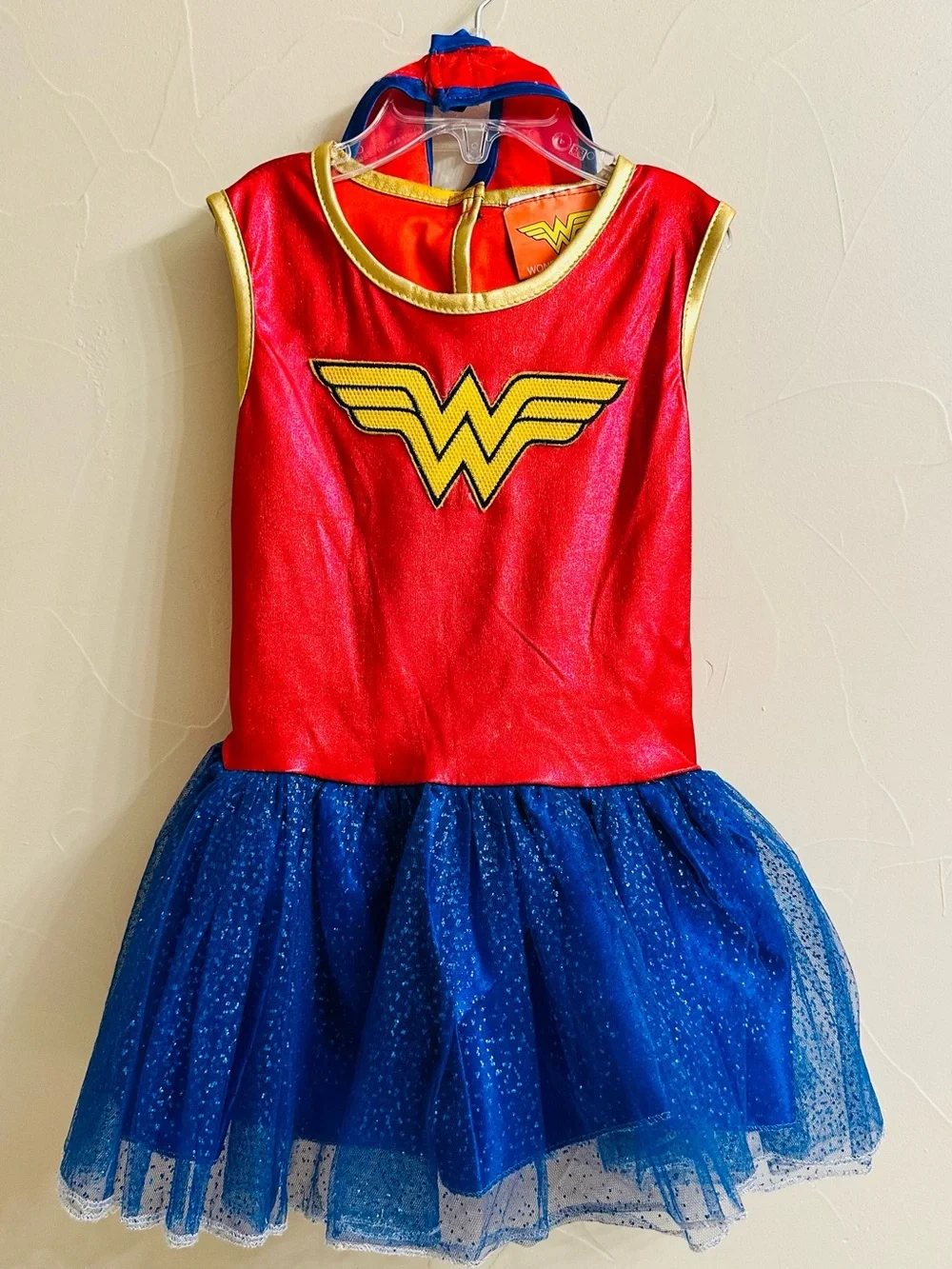 Wonder Woman Costume Tutu Dress for Kids, Girl's Small (4-6)